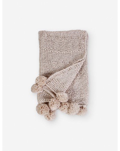 Oulu Throw by Pom Pom At Home - Natural