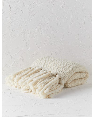 Olema Handwoven Throw - Ivory