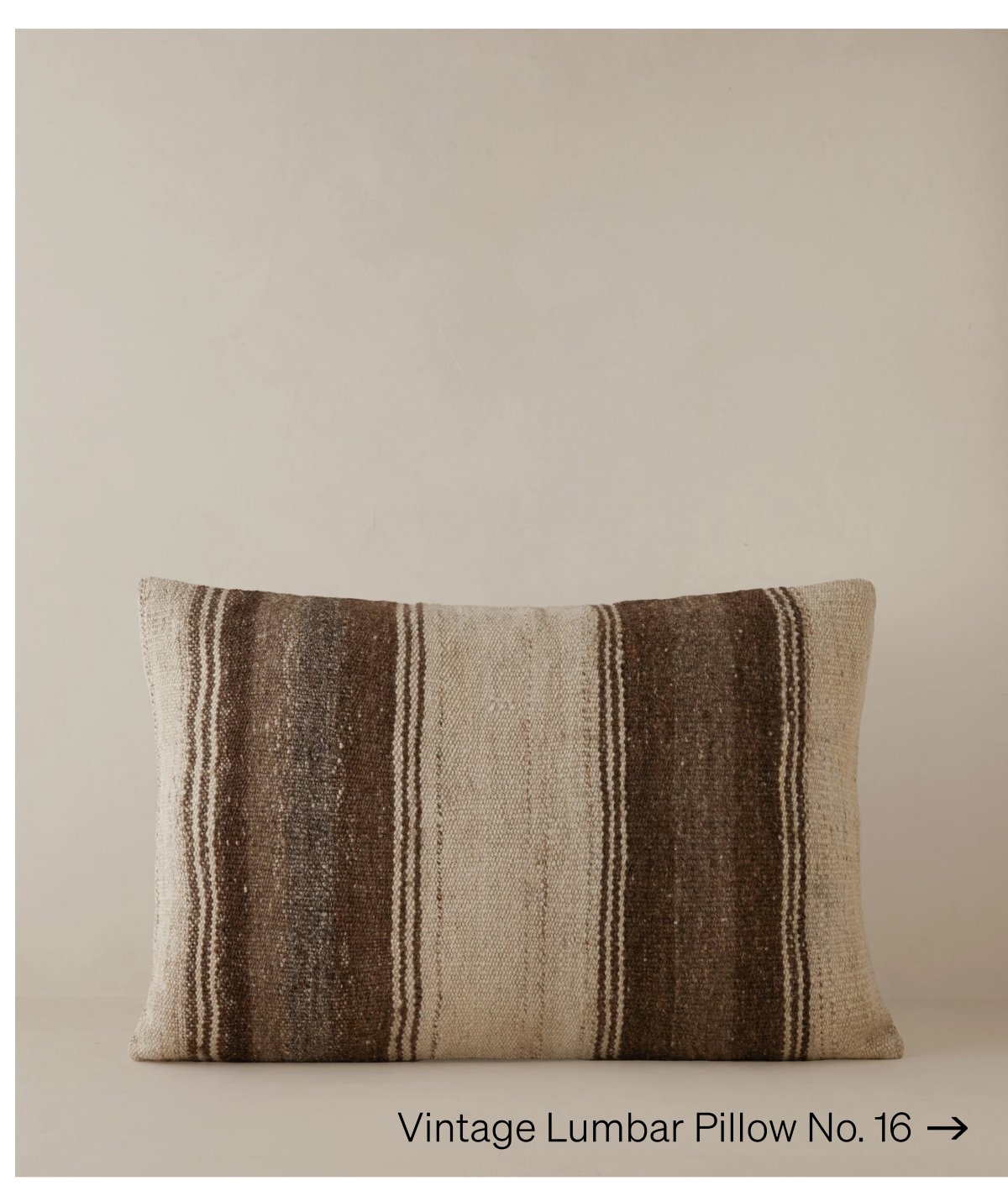 Shop Vintage Lumbar Pillow No. 16