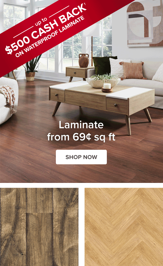 Laminate from \\$0.69 sq ft | Shop Now