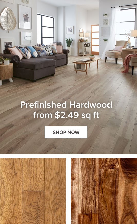 Hardwood from \\$2.49 sq ft | Shop Now