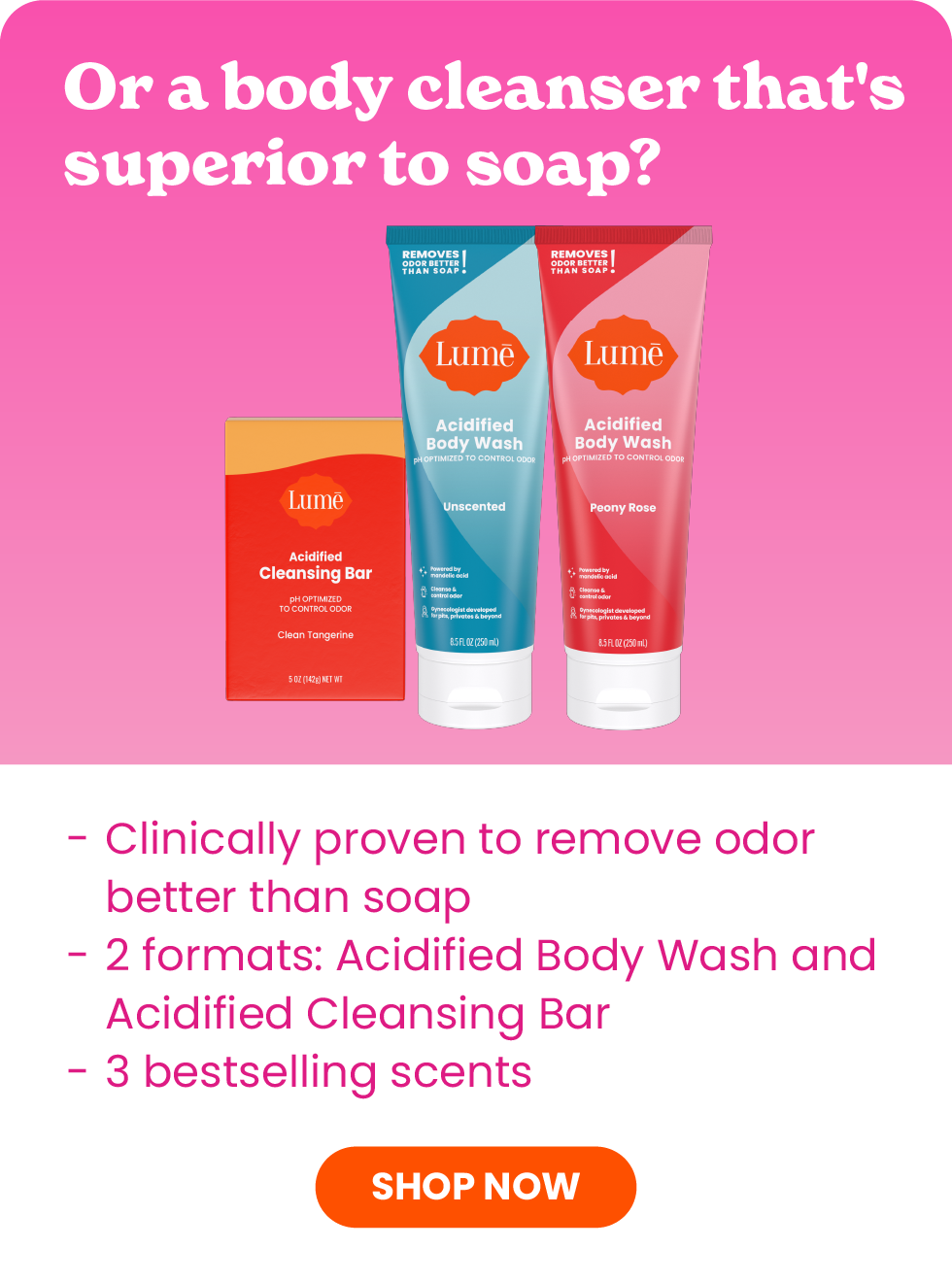 Lume Body Care Products