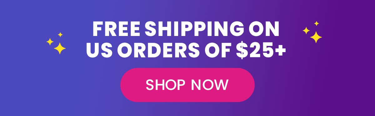 Free Shipping on US Orders of \\$25+