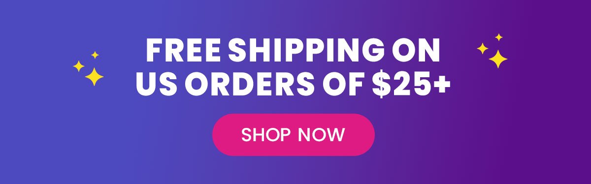 Free Shipping on US Orders of \\$25+