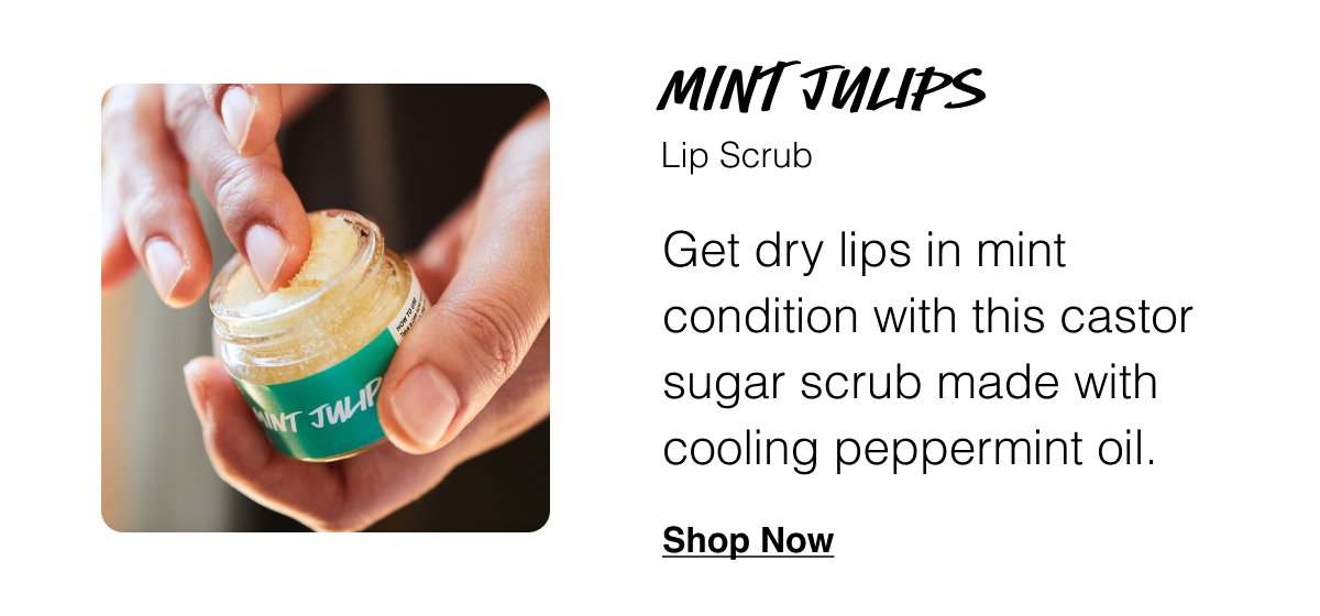 Mint Julips Lip Scrub: Shop Now.