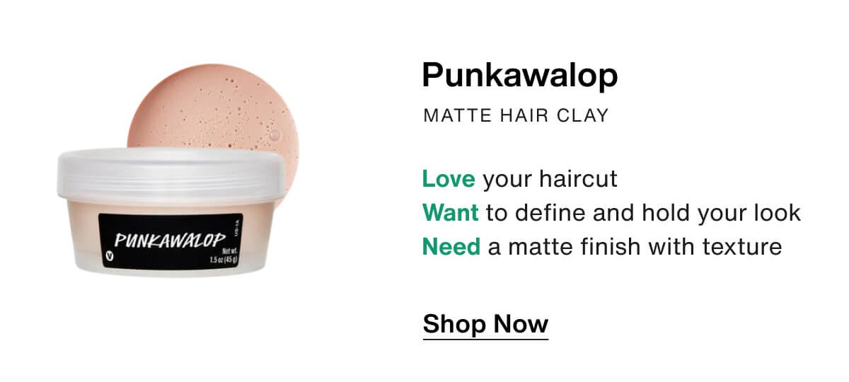 Punkawalop Matte Hair Clay. Shop Now.