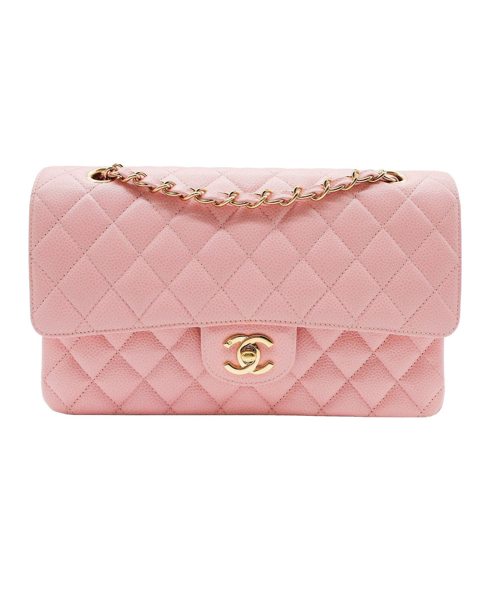 Image of Chanel Matelasse Pink Caviar Flap Bag Series 9 ASL9687