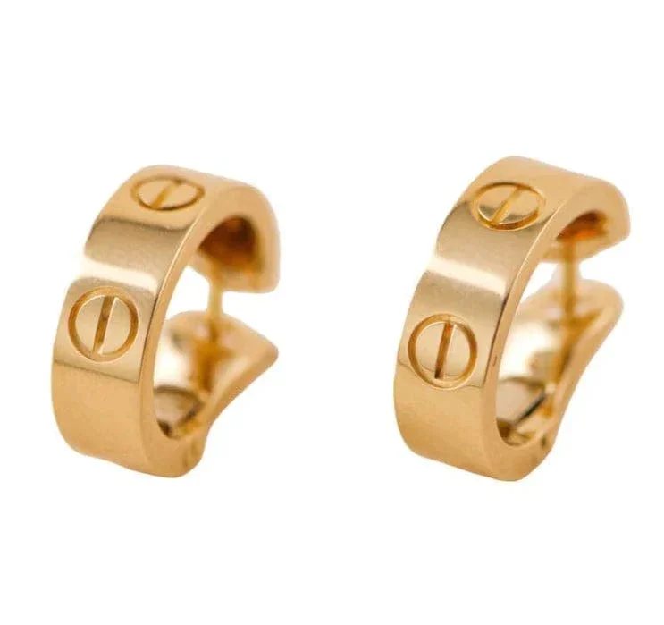 Image of Cartier Love Yellow Gold Earrings AHC1909