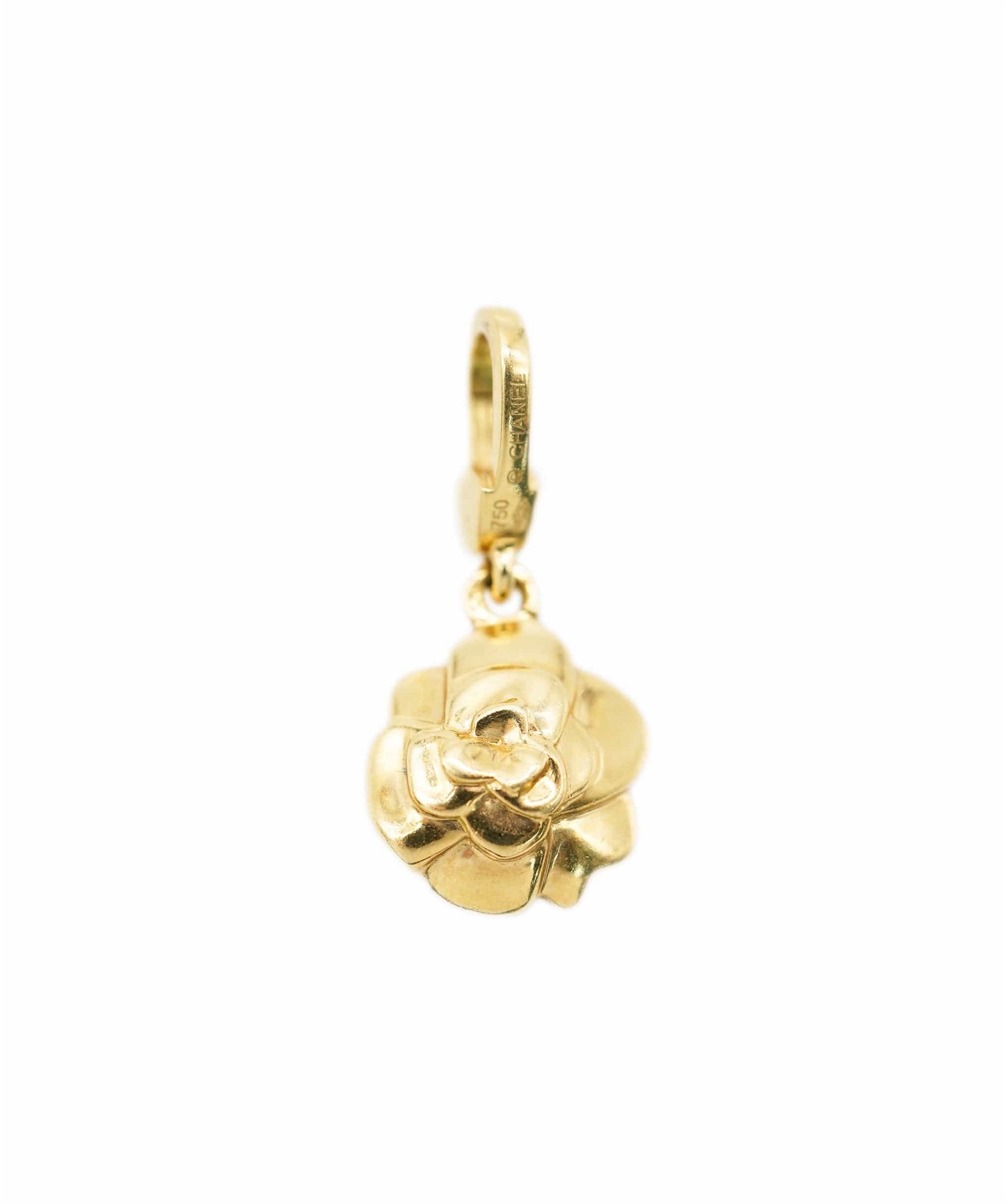 Image of Chanel Fine Jewelley camelia yellow gold pendant / charm AHC1917