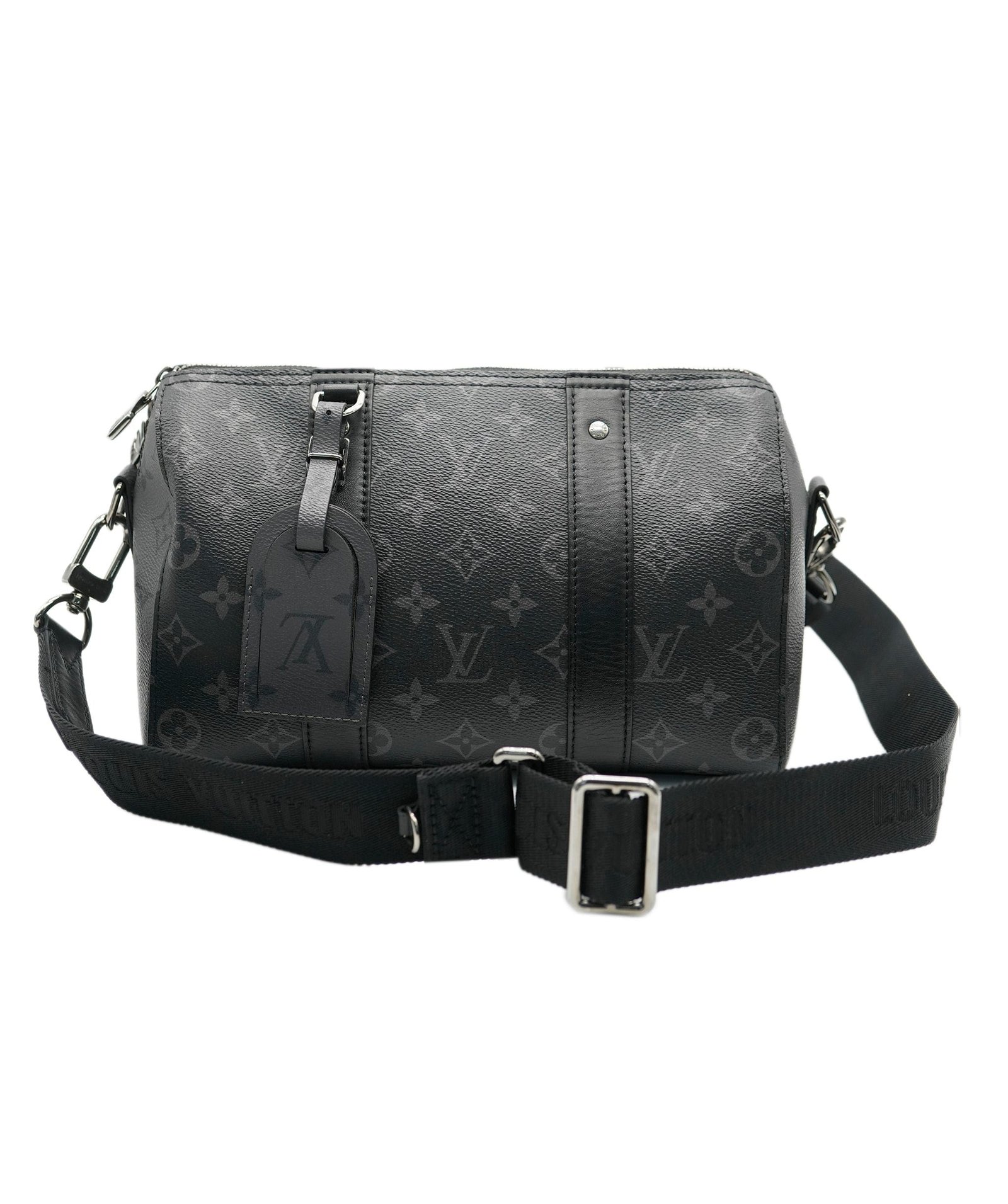 Image of Louis Vuitton Monogram Canvas Eclipse City Keepall Crossbody Bag ABC0495