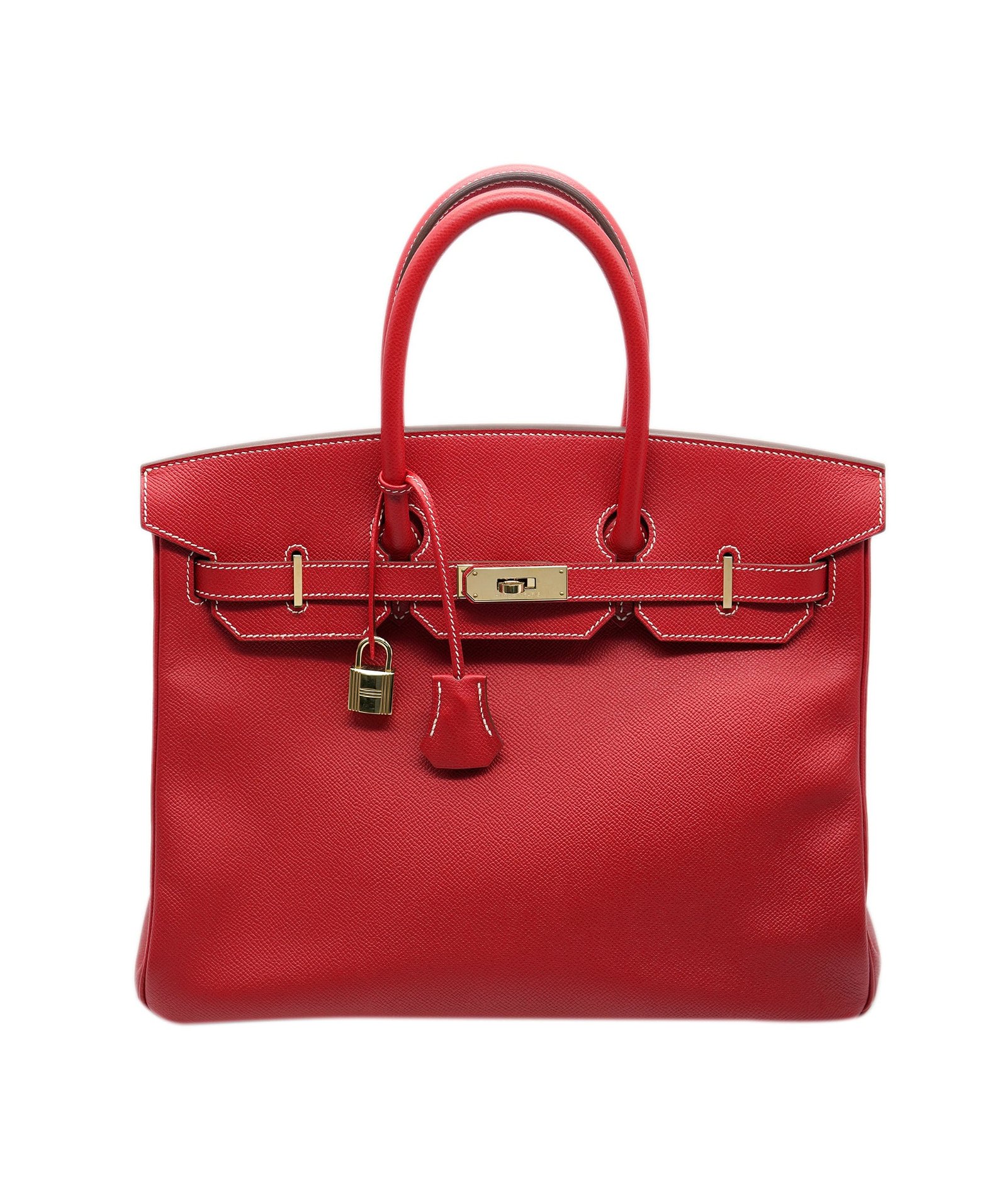 Image of Hermes Birkin 35 Candy Rouge Casque/ Blue Thalassa ALC0882