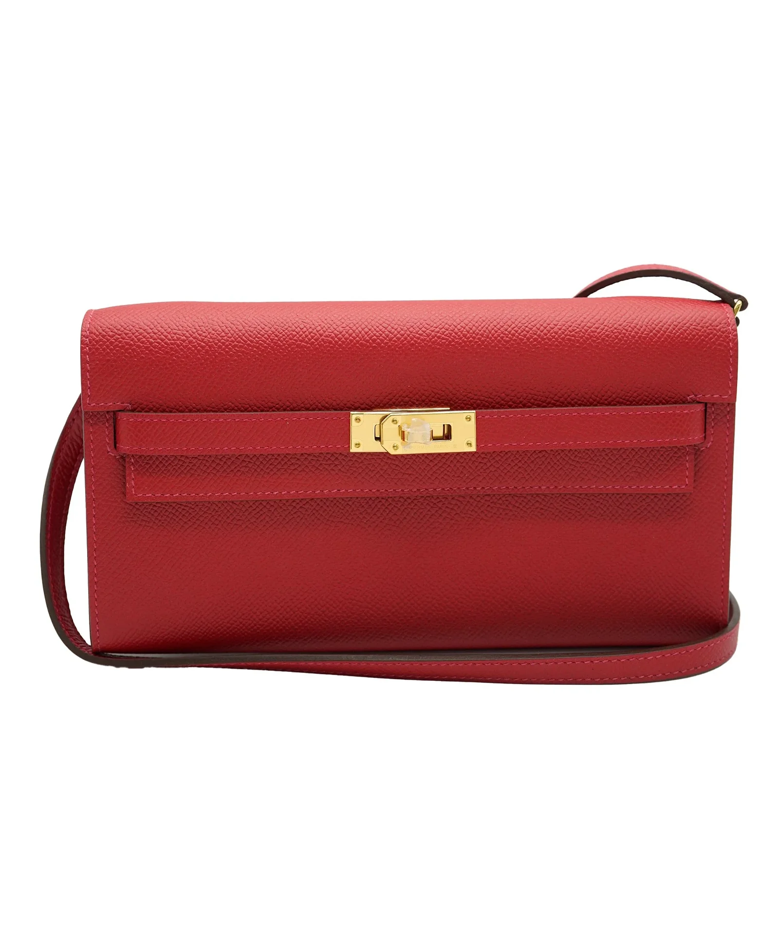 Image of Hermès Rouge Casaque Epsom Kelly To Go GHW ABC0255