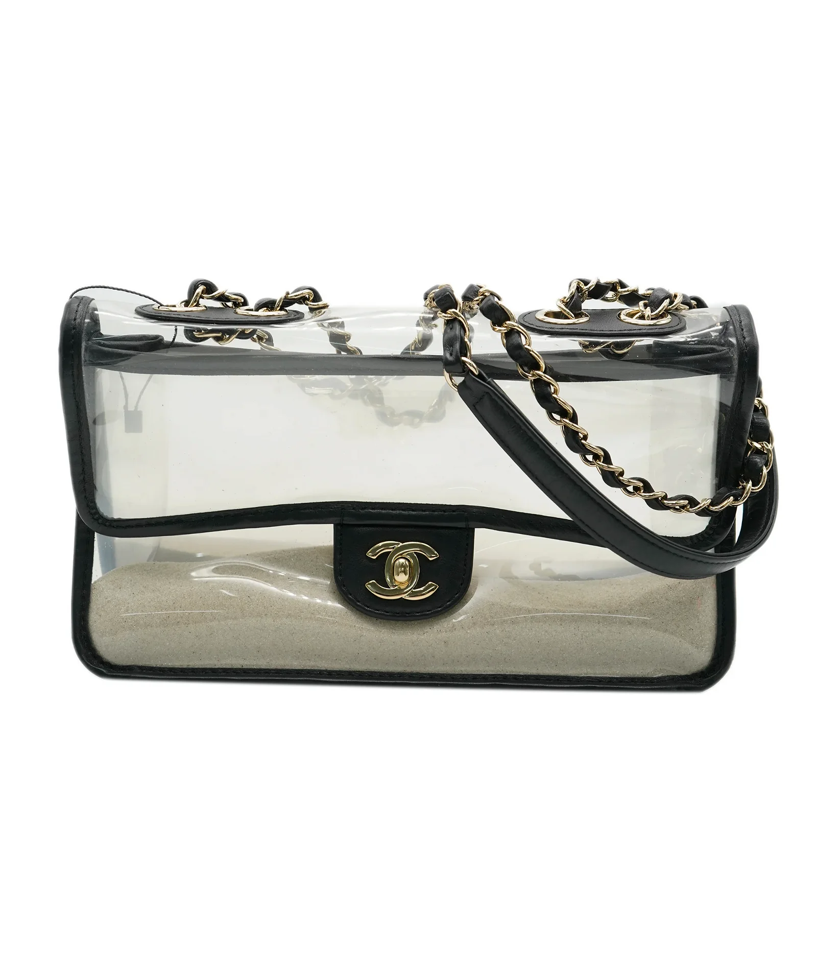 Image of Chanel Sand by the Sea PVC Flap Bag ALL0658
