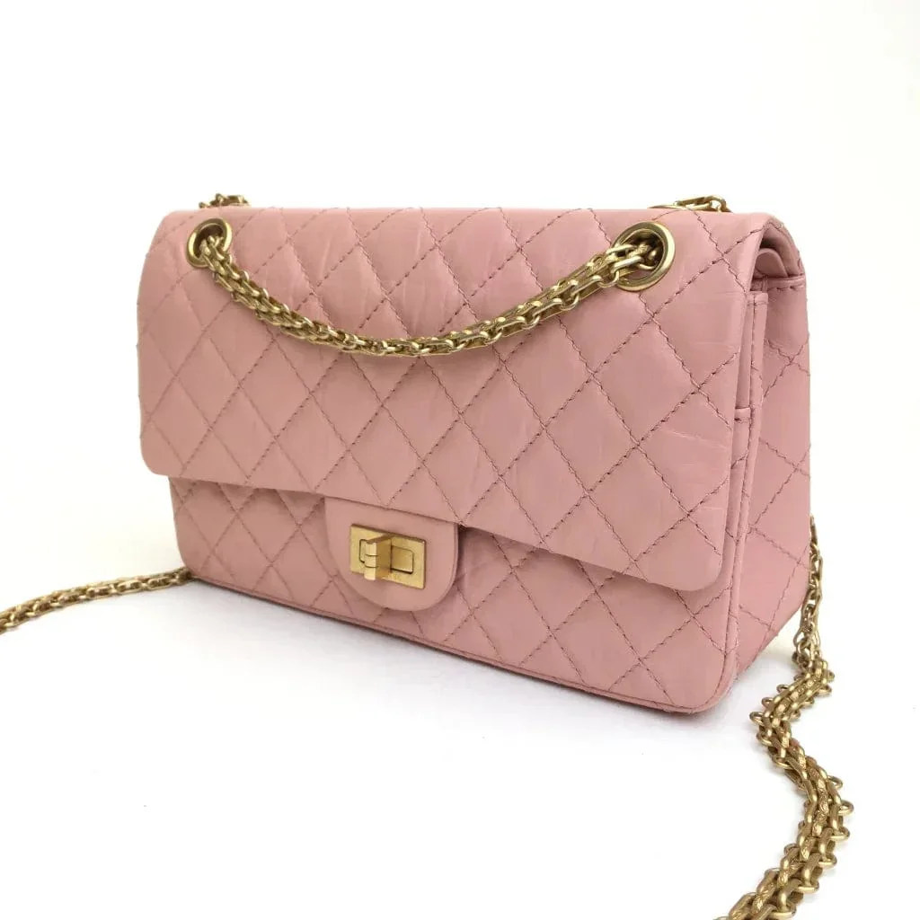 Image of Chanel Reissue 255 Pink Aged Calfskin
