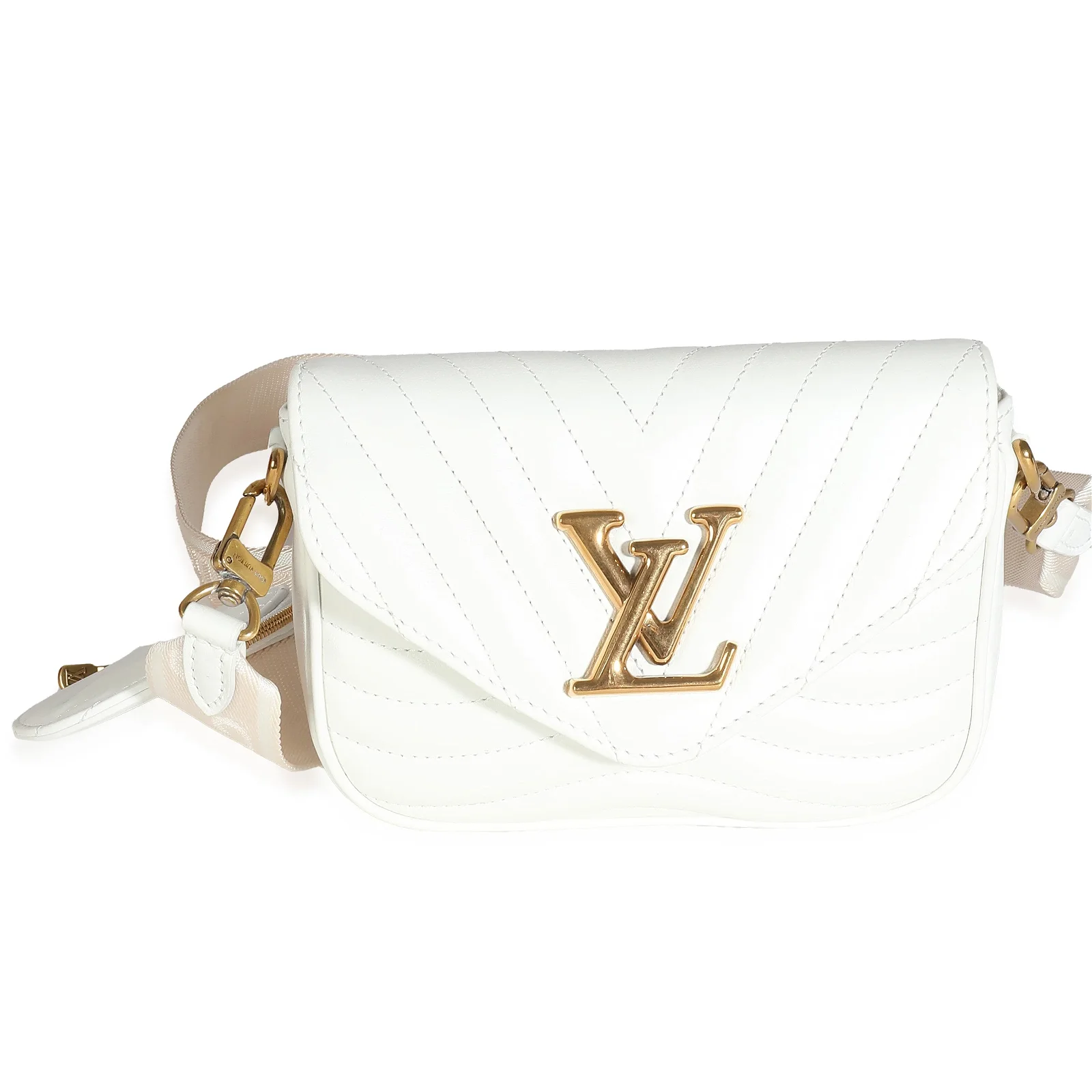 Image of Louis Vuitton Snow Calfskin New Wave Multi Pochette