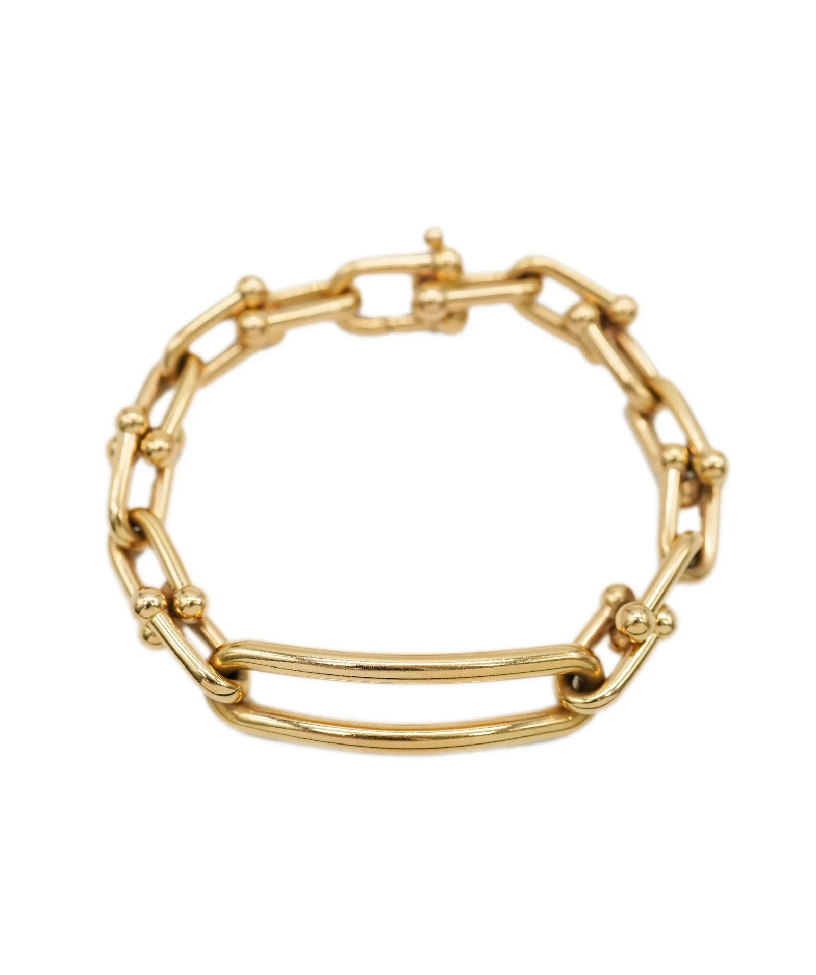 Image of Tiffany & Co. City HardWear Link 18K Gold Bracelet AHC1427