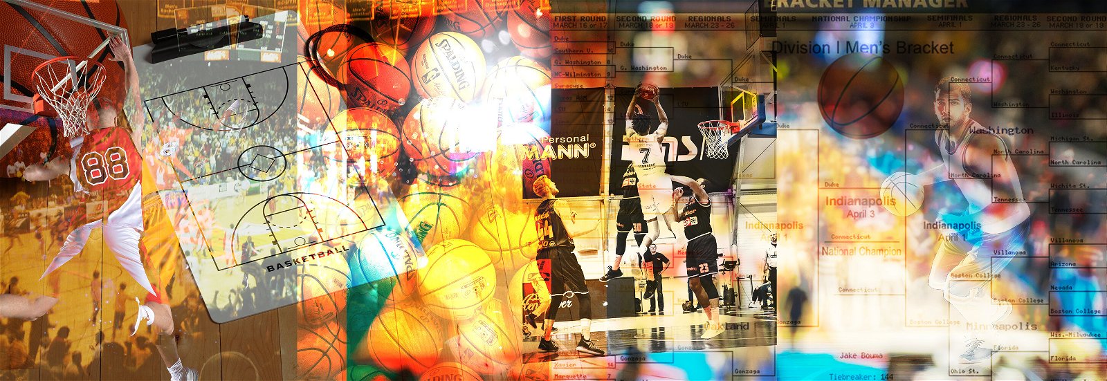 Basketball collage