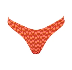 Maaji Geo Waves Splendour Regular Rise Thin Side Bikini Bottom