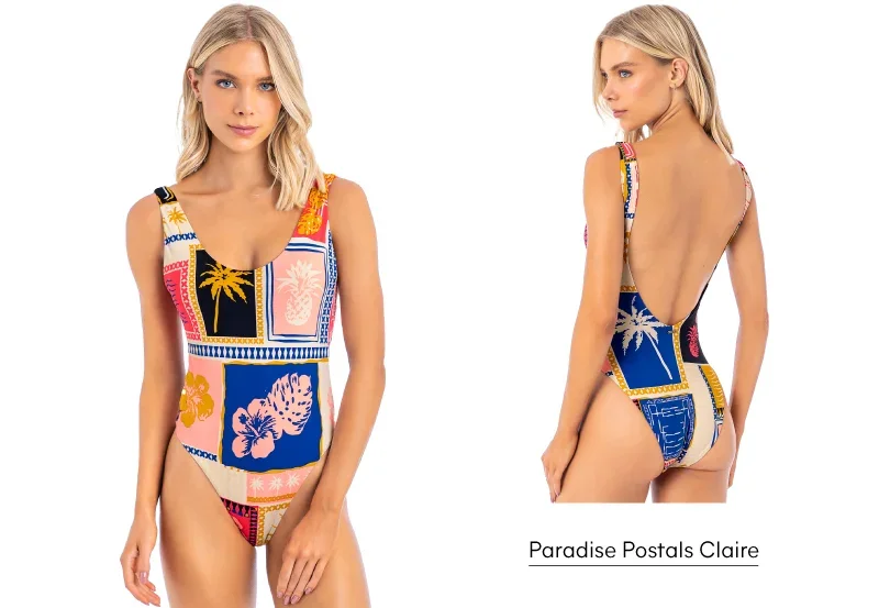 Maaji Paradise Postals Claire Classic One Piece