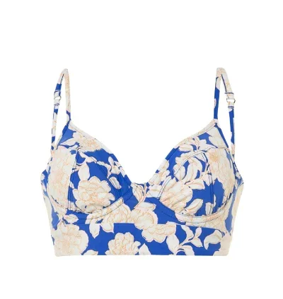 Maaji Blue Bouquet Milany Underwire Bustier Bikini Top