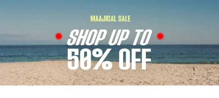 Up to 50% off on sale items! Ready, GO! 