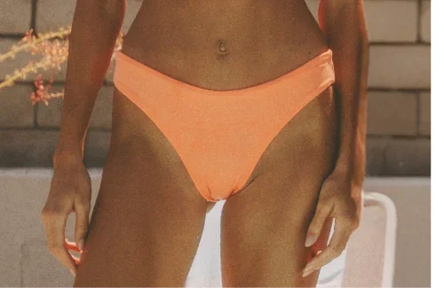 Maaji Vibrant Apricot Sublimity Regular Rise Classic Bikini Bottom