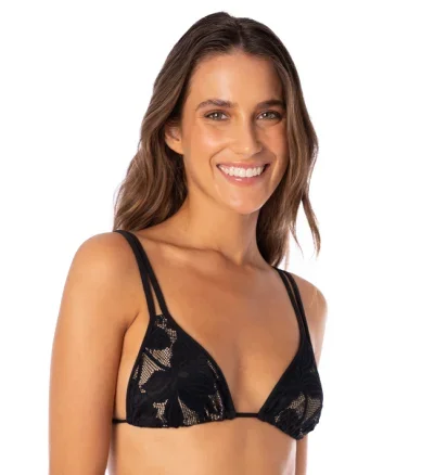 Maaji Midnight Bouquet Itza Sliding Triangle Bikini Top