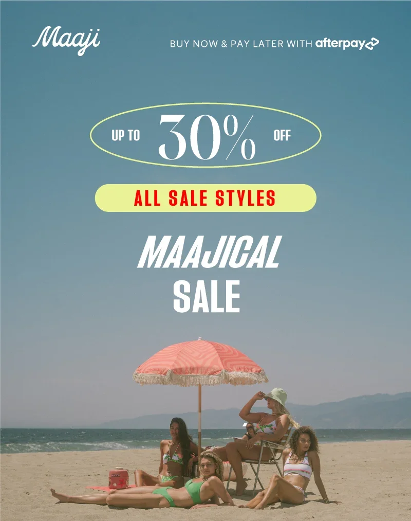 UP TO 30% OFF ALL SALE STYLES. MAAJICAL SALE