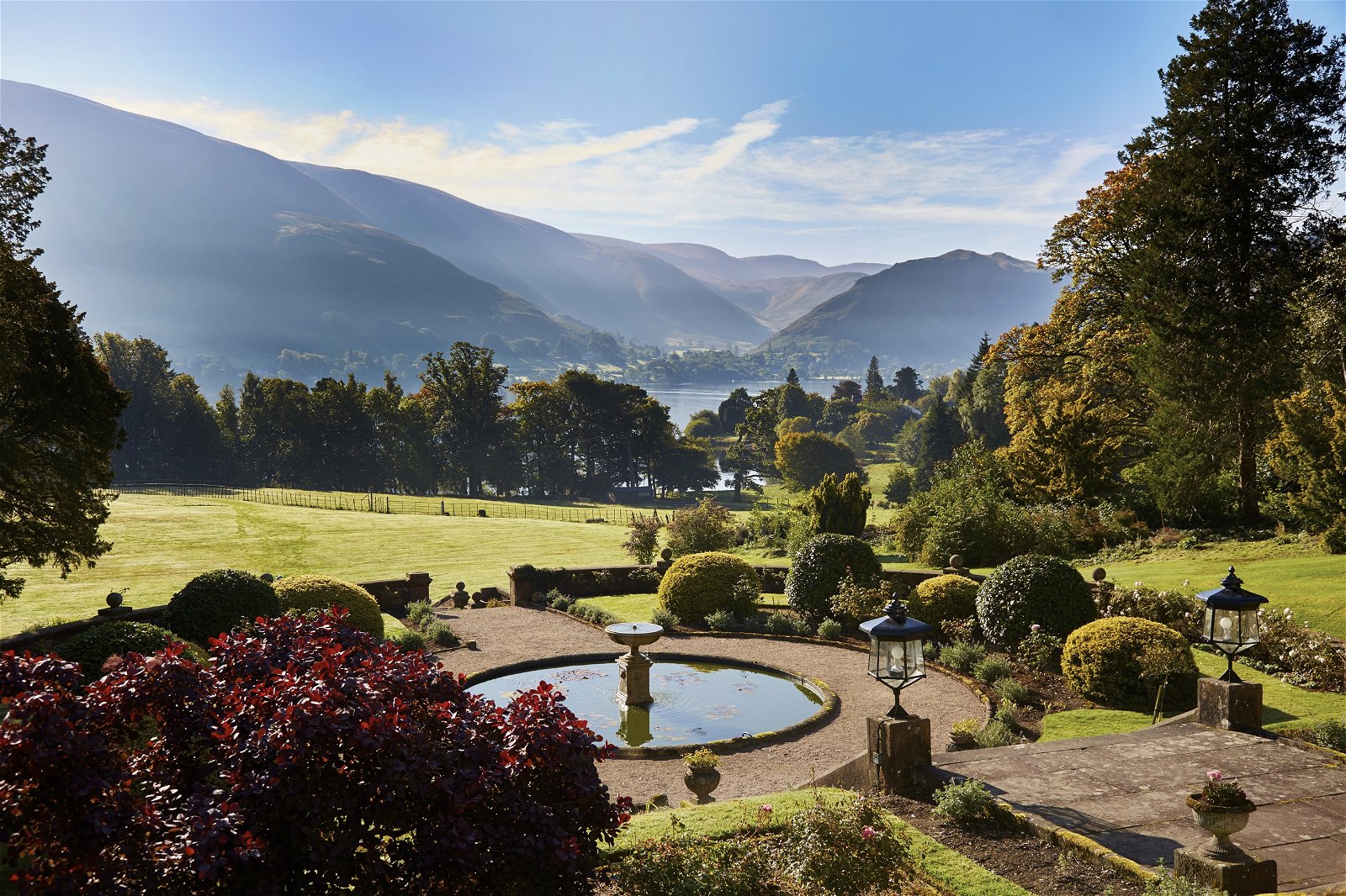 Summer's day on Ullswater at Leeming House, Lake District