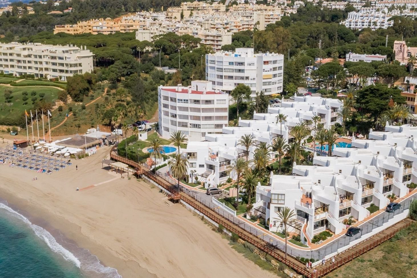 Beachfront and Leila Playa apartments, Costa del Sol