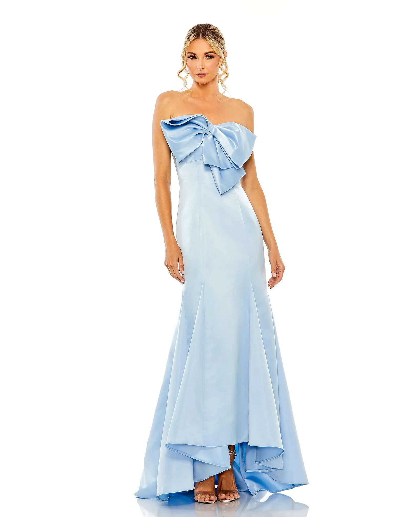 Image of Strapless Bow Mermaid Gown