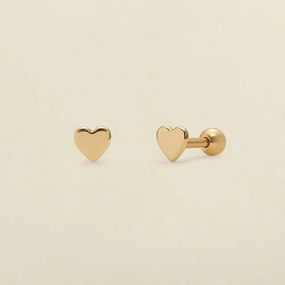 Image of Heart Stud Earrings