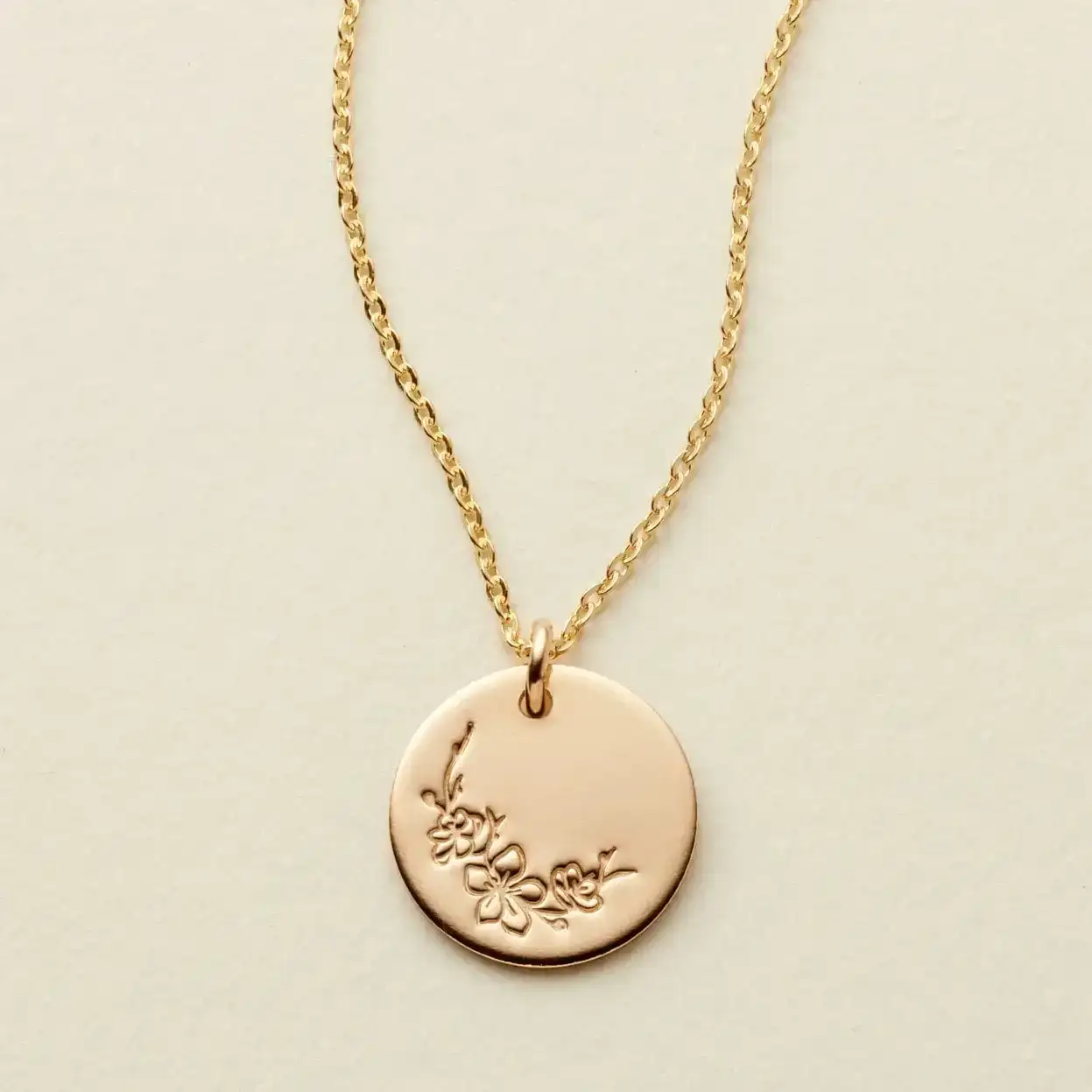 Image of March Birth Flower Necklace
