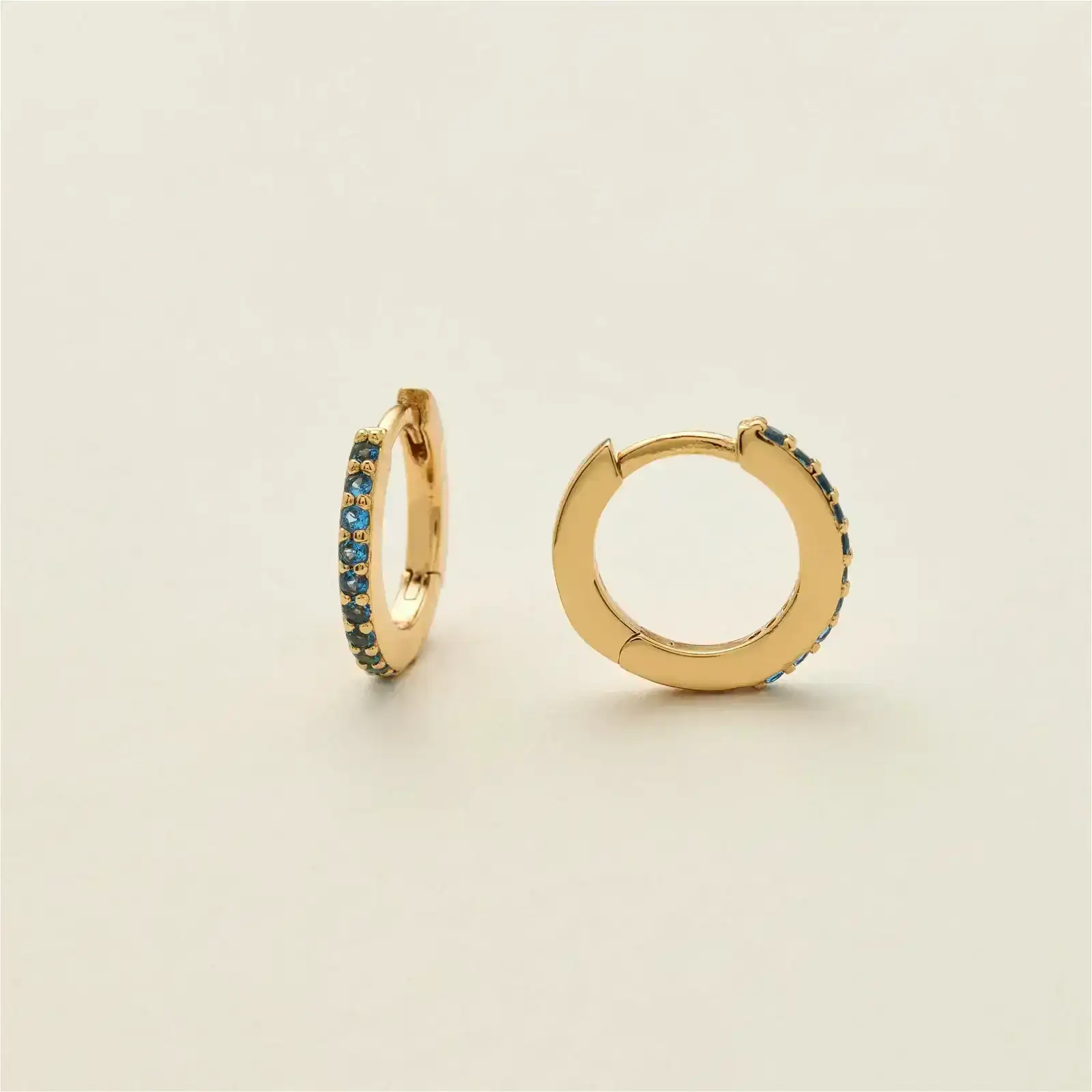 Image of December Birthstone Hoop Earrings