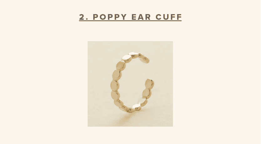 Poppy Ear Cuff