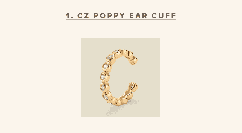 CZ Poppy Ear Cuff