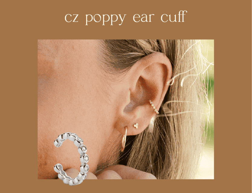 CZ Poppy Ear Cuff