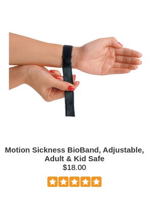 Motion Sickness BioBand, Adjustable, Adult & Kid Safe