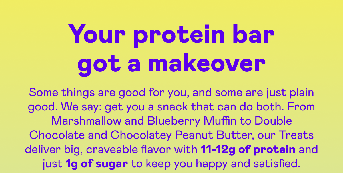 Your protein bar got a makeover