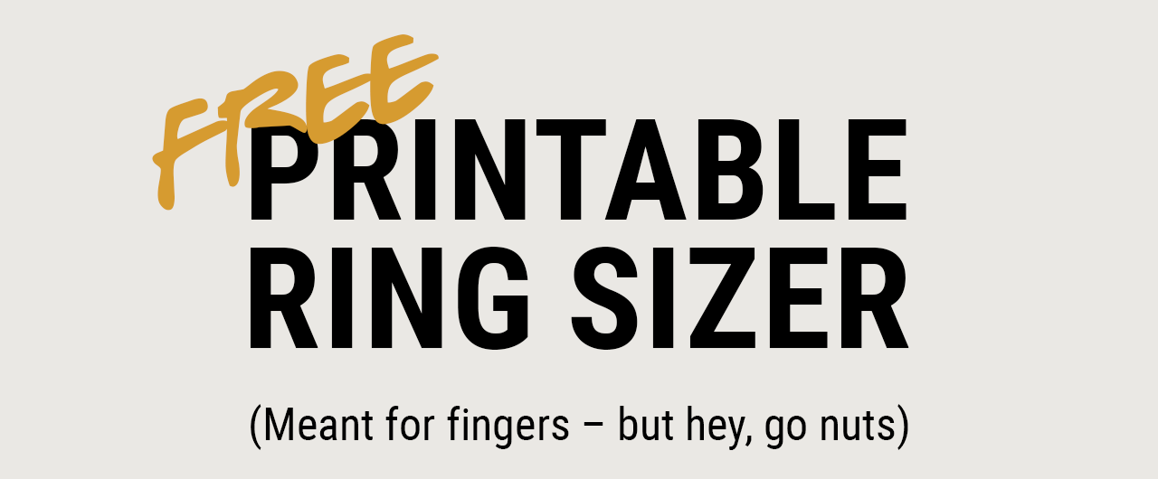 Free Printable Ring Sizer