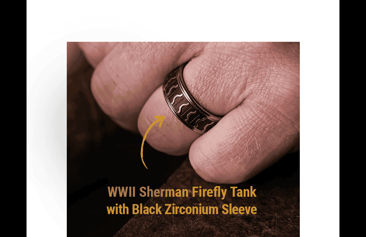 WWII Sherman Firefly Tank with Black Zirconium Sleeve