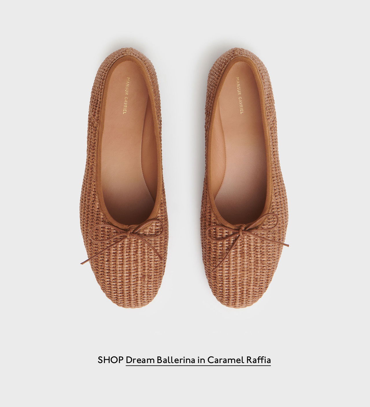 Shop the Dream Ballerina in Caramel Raffia.