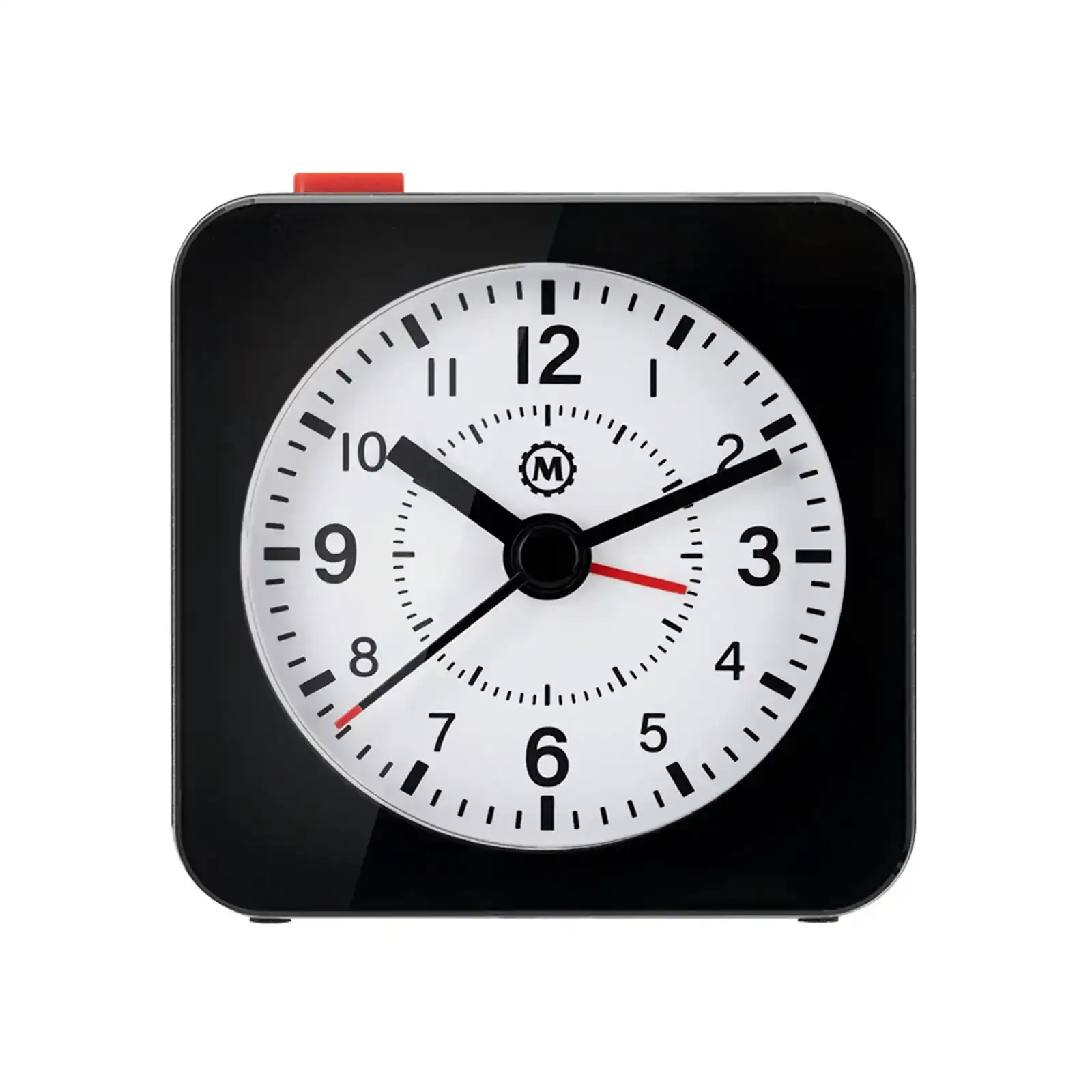 Image of Mini Non-Ticking Analog Alarm Clock with Auto Backlight and Snooze Function