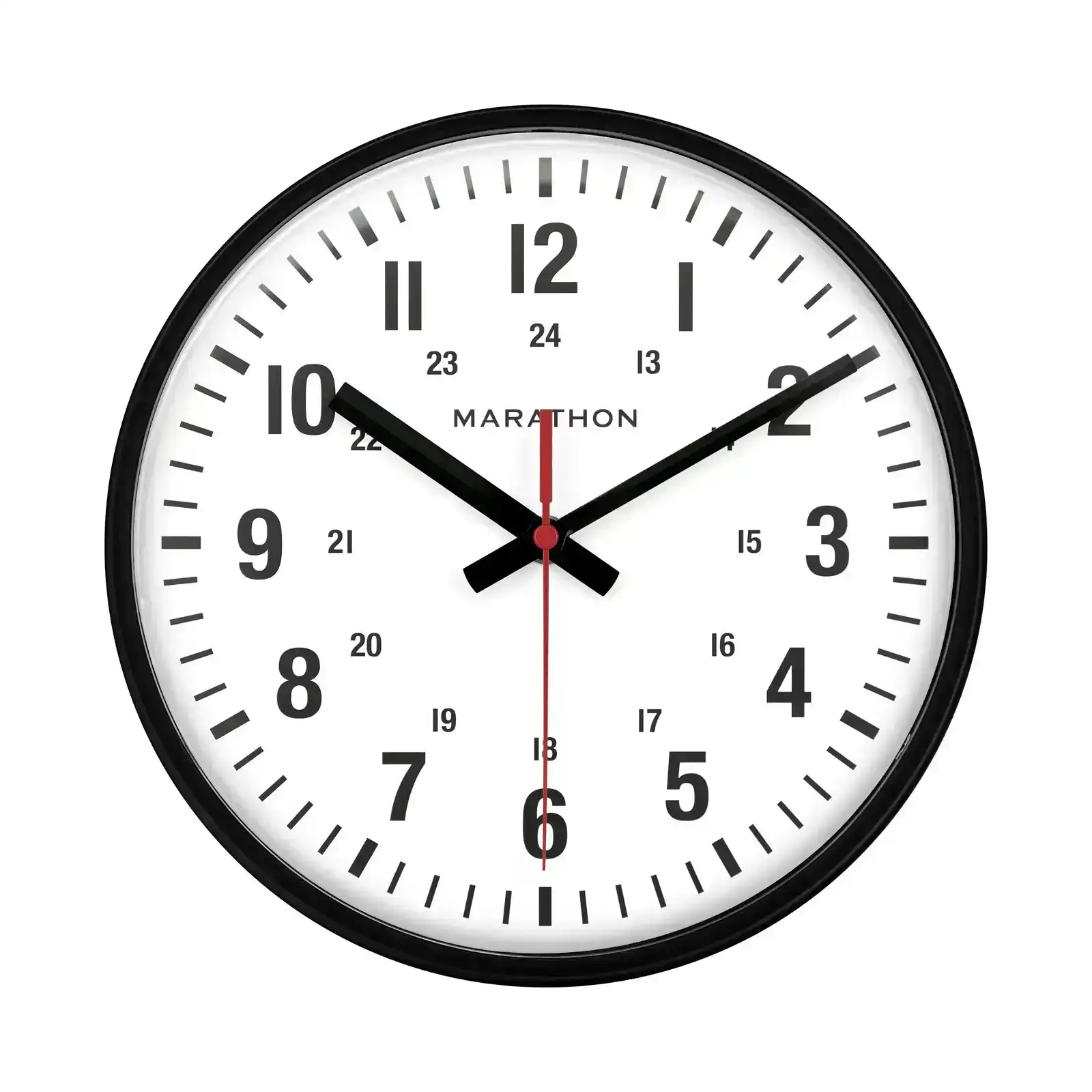 Image of 10 Inch Silent Continuous-Sweep Analog Wall Clock