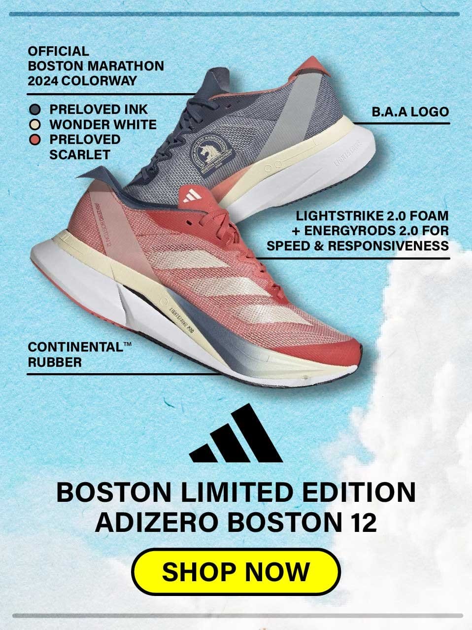 Adizero Boston 12 - Limited Edition Boston Marathon® 2024