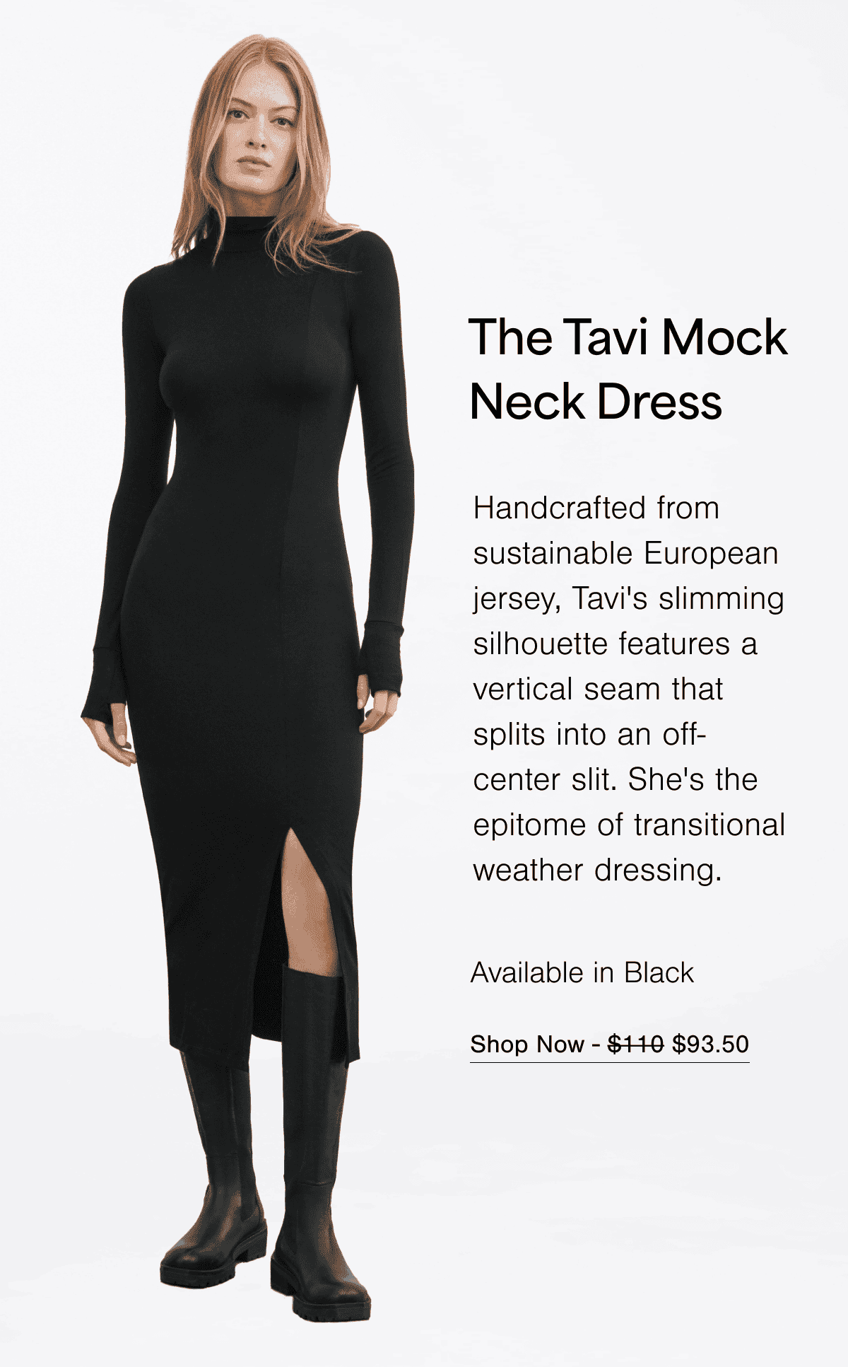 The Tavi Mock Neck Dress