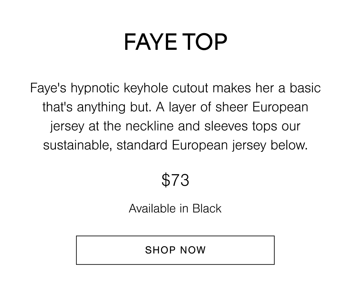 The Faye Top