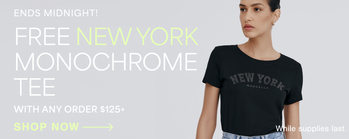 Free NY Monochrome Tee With Purchase