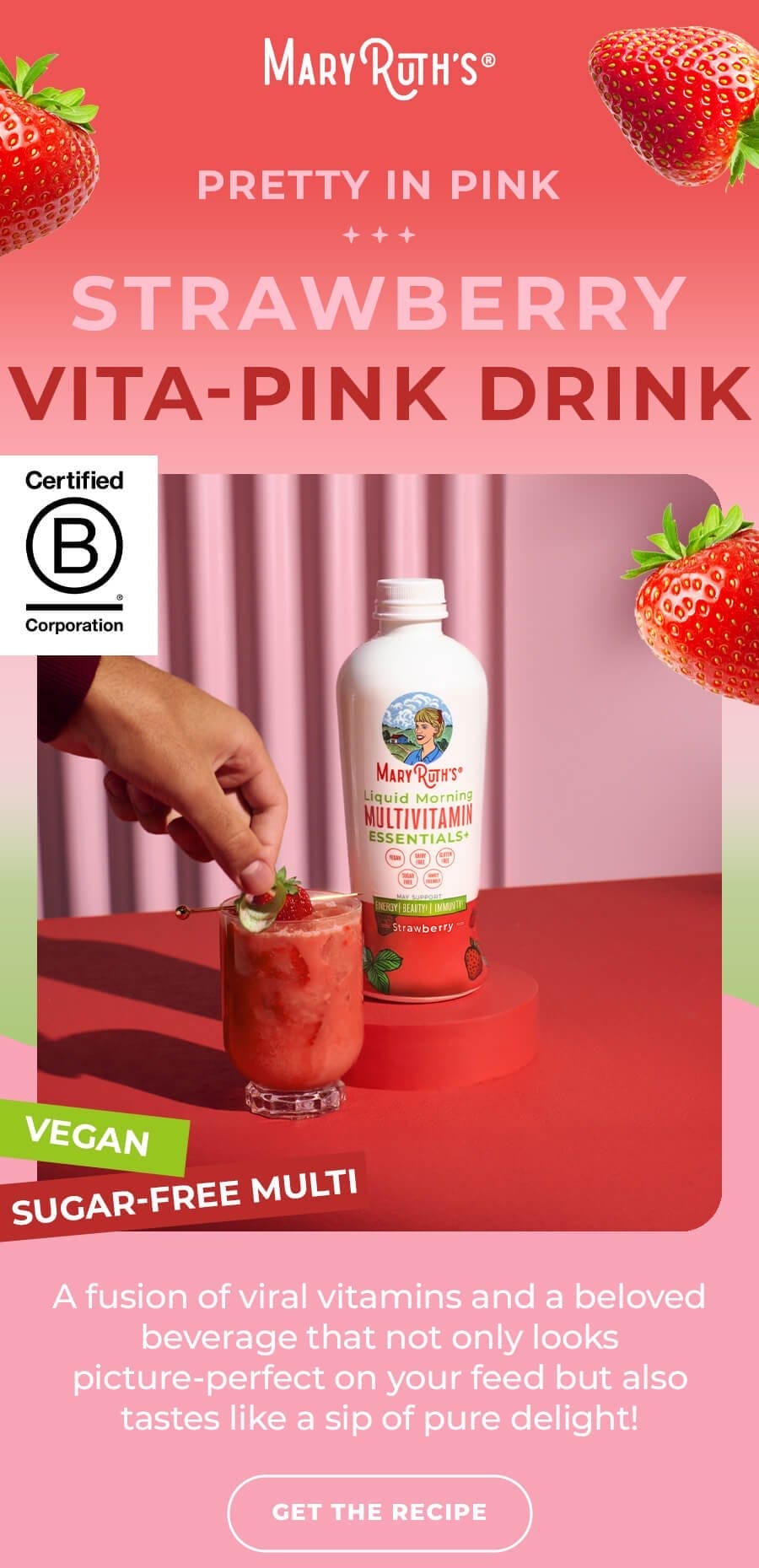 Try Our Strawberry Vita-Pink Drink