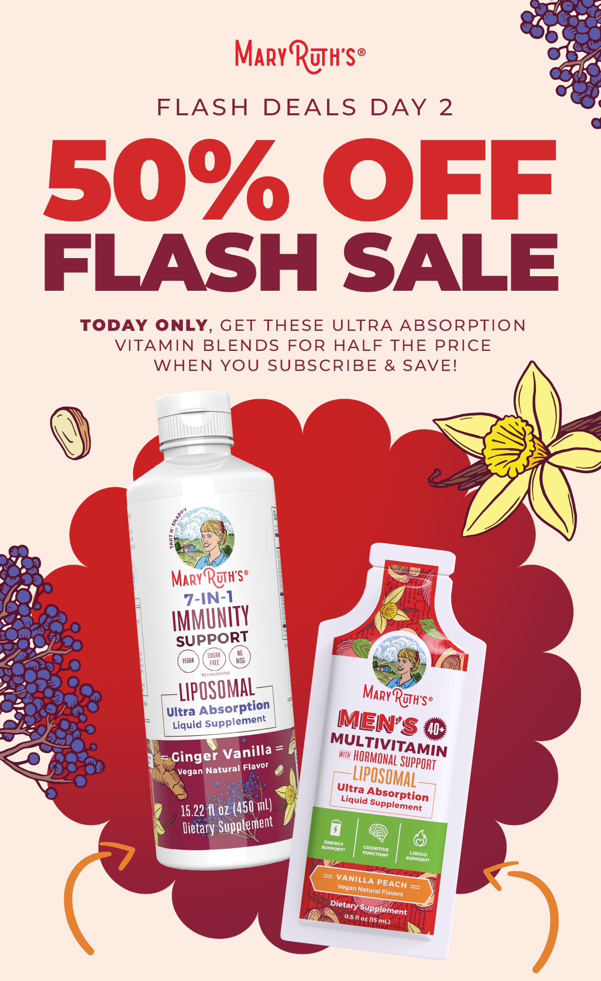 50% OFF FLASH SALE DAY 2